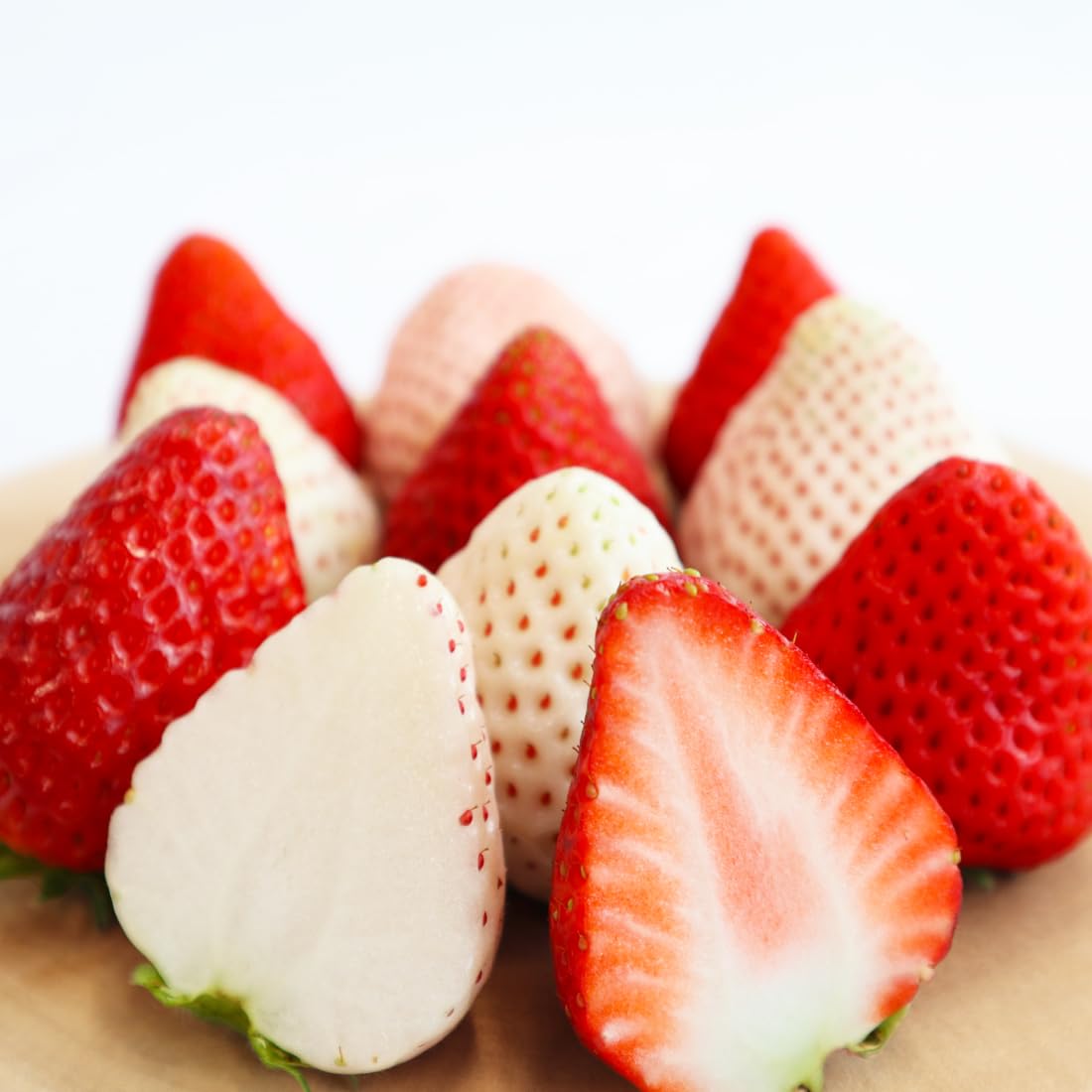 Amazon | 大粒 3品種 いちご 食べ比べ セット(約400g～600g) 白いちご  