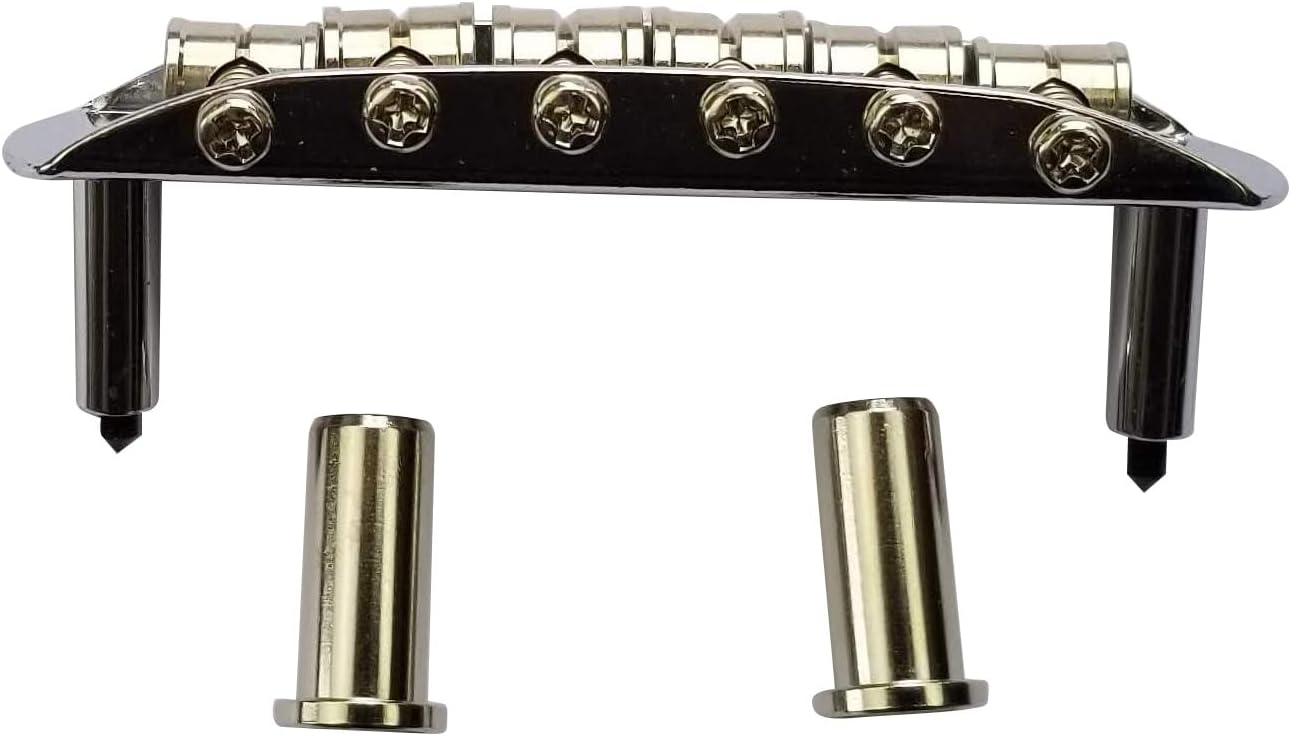 Mustang Bridge w/Large Saddles, 9.5" Radius, 52.5mm, For Fender Mustang, Jaguar, Jazzmaster- Chrome