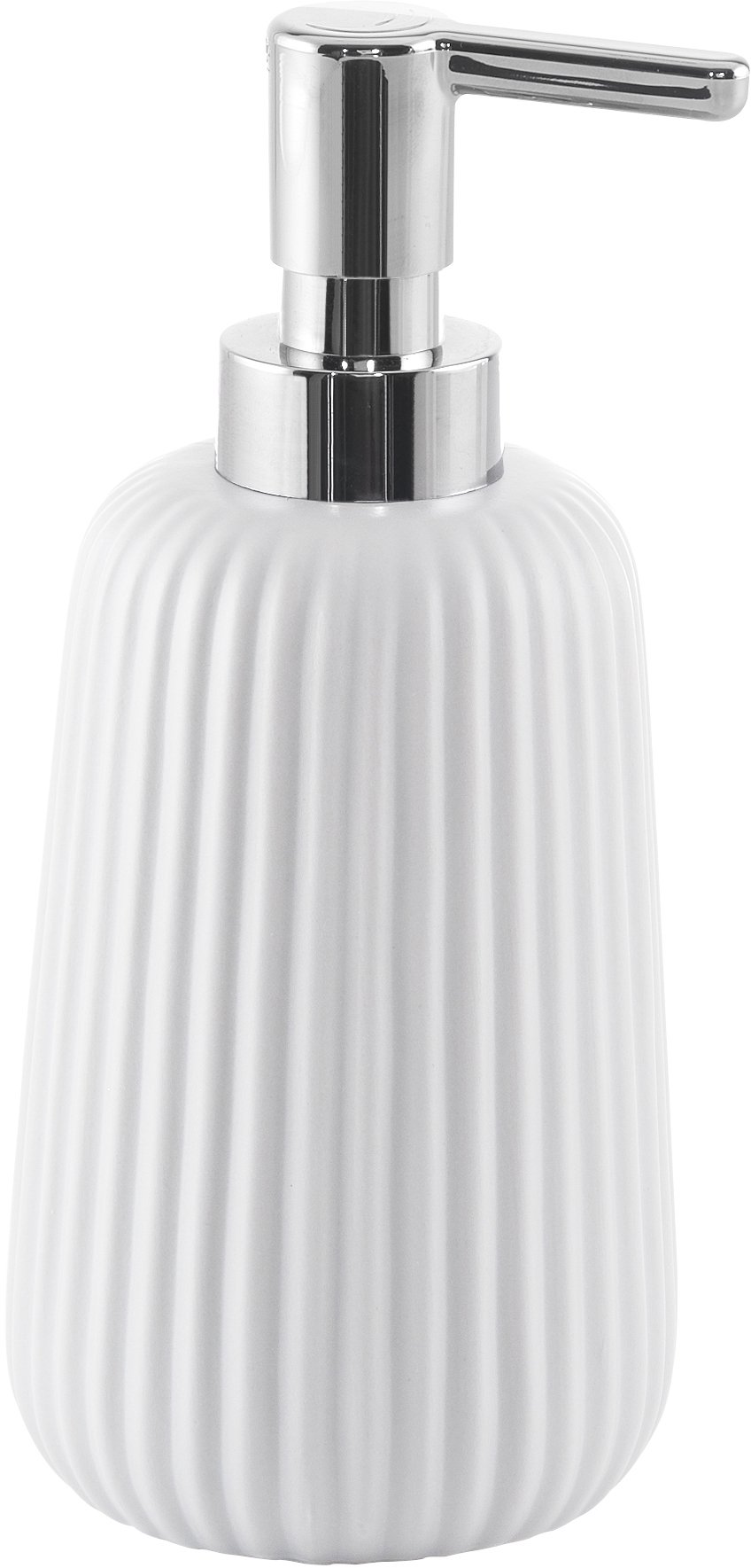 Gedy Marika Soap Dispenser, Ceramic, White, 8 x 8 x 18