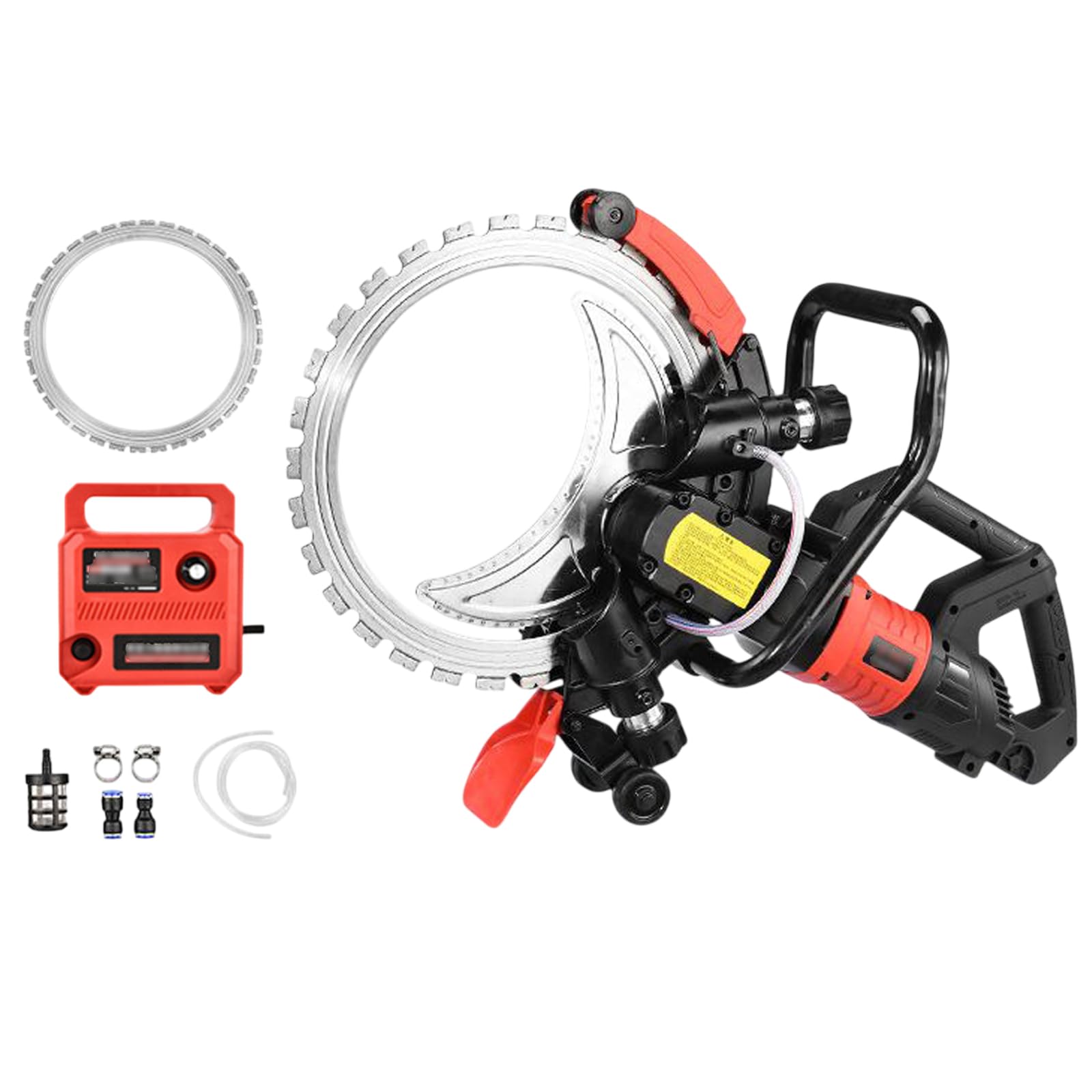 Sierra Circular EléCtrica para HormigóN de 9500W,Sierra de Anillo de Alta Frecuencia de 16 Pulgadas,Modo de Corte HúMedo y Seco,para Paredes de HormigóN Armado,Ladrillo Rojo y Cemen(Size:Saw blade *1)