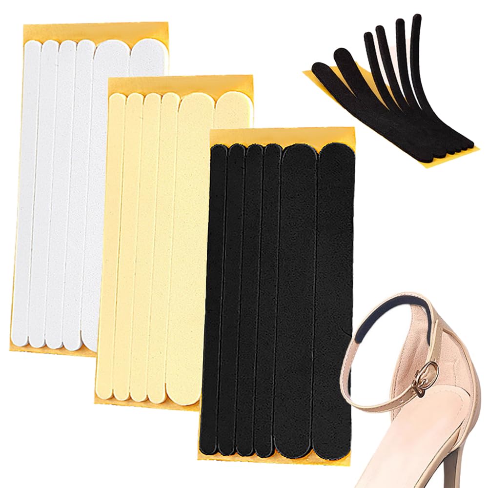 9 Piezas Almohadillas Adhesivas para el Talón, Protectores de Pies para Zapatos Correas Acolchadas para Mujer Correas de Talón Finas para Tacones Altos para Aliviar el Dolor de Pies