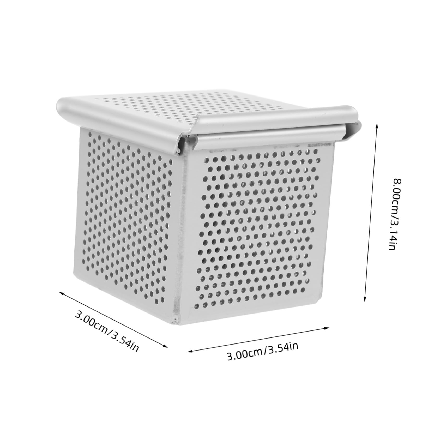 PRETYZOOM Mini Aluminum Alloy Bread for Baking Reusable Toast Baking Pan Square Shape Easy to Clean for Home Professional Use