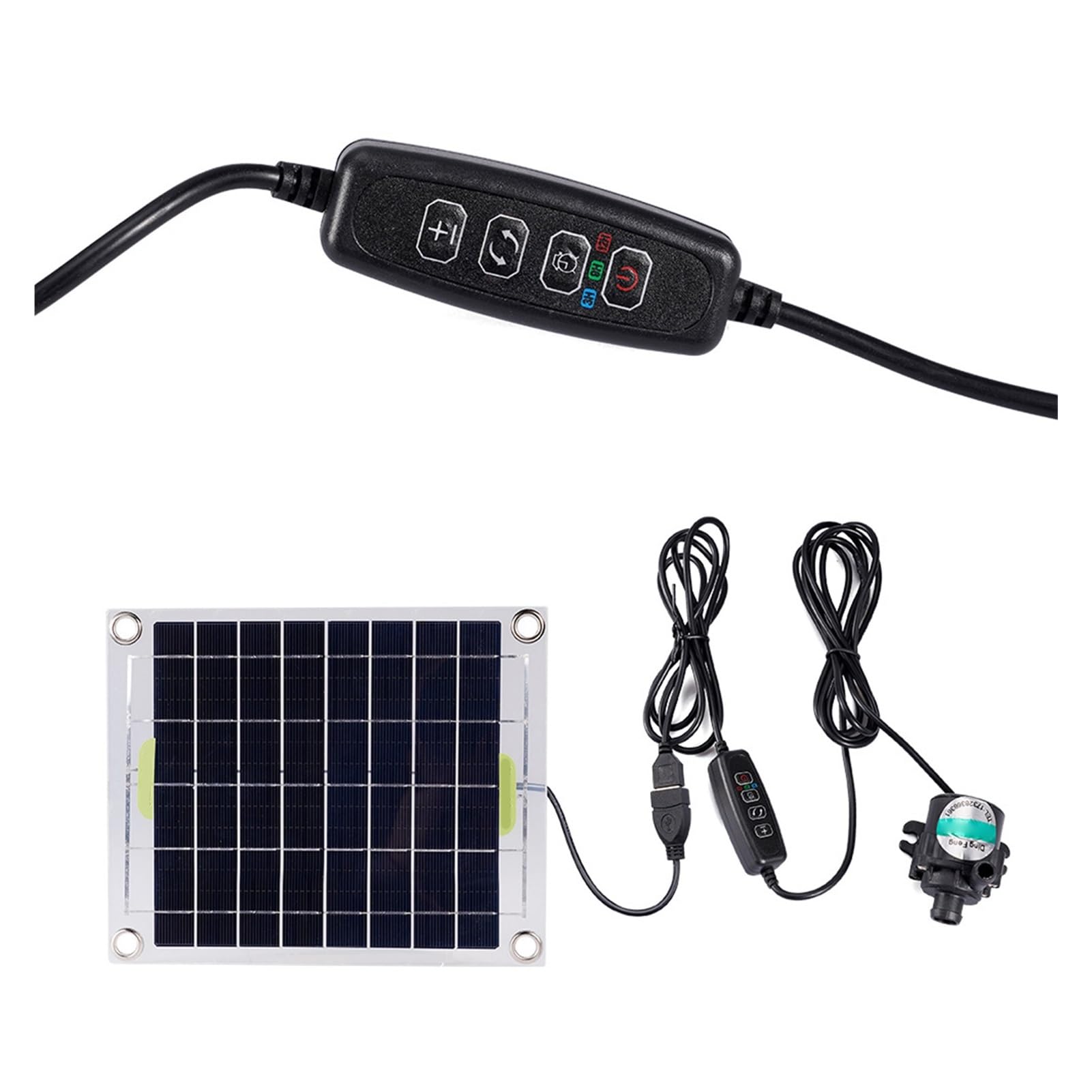 Bomba solar para estanque Bomba de agua solar 10W Bomba de fuente al aire libre con panel solar separado Kit de bomba de agua solar al aire libre for la decoración del estanque del tanque de peces con