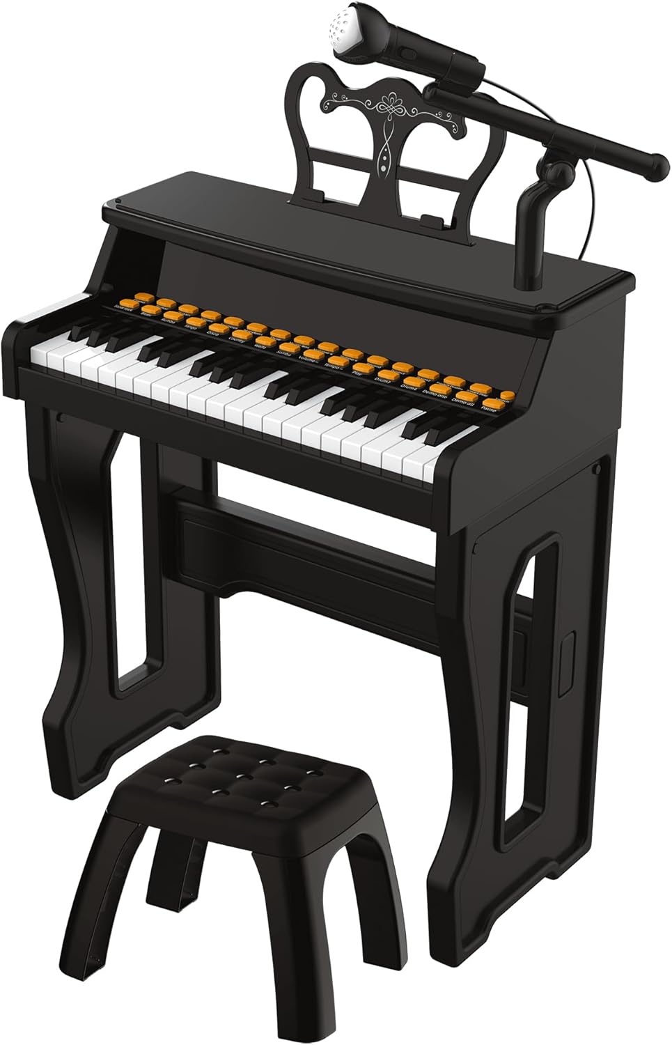Toy Pianos for Kids Ages 3-7 - Children's Musical Keyboard for Beginners Boys Girls Birthday Gift Learning Piano 37 Keys 4 5 6 8 Years Old Girls and Boys Birthday Gift 37 Keys Black