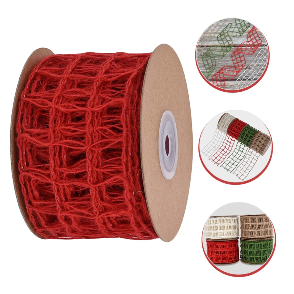 Operitacx 4stücke Burlap Dekoband Für Fach Für Blumenboxen Und Weihnachtsdekoration Vielseitig Einsetzbar Für Bastelprojekte Und Festlichkeiten