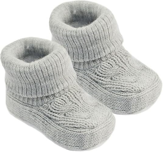 Grey baby booties Clearance