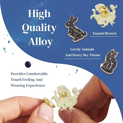 Miniatura 197 de Pandahall - Broches esmaltados de aleación con varios temas, broche de solapa, juego de pines esmaltados