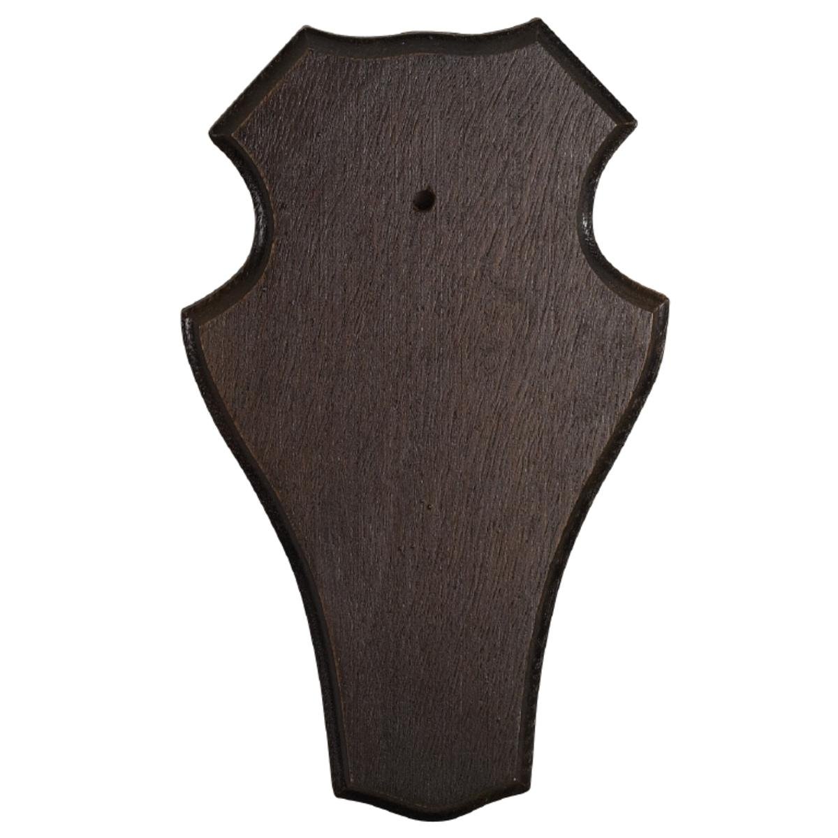 Decoy Buck Trophy Plate Dark Wood 19 X 12 Cm