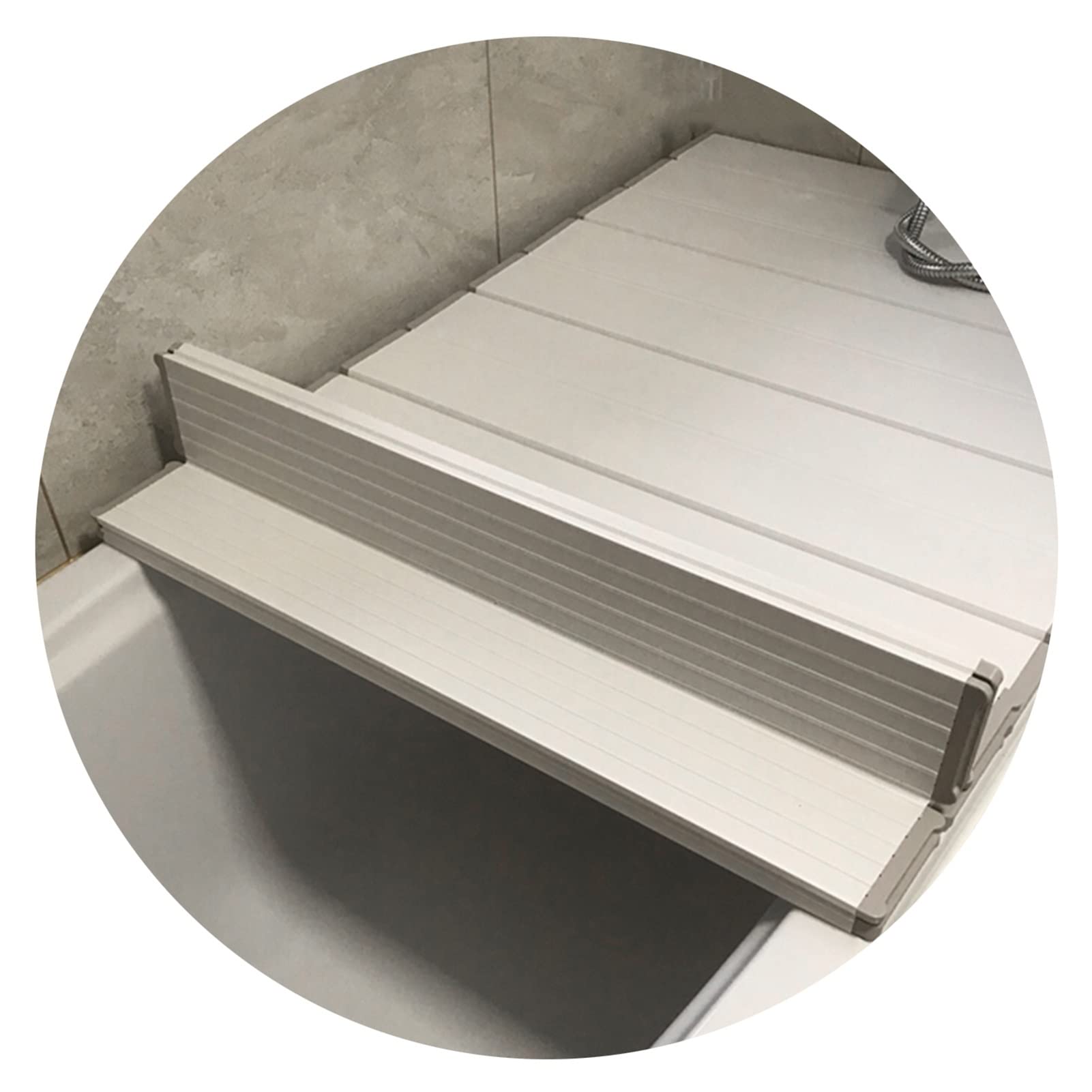 Cubierta de bañera plegable y tapa aislante de grosor premium para hogar
