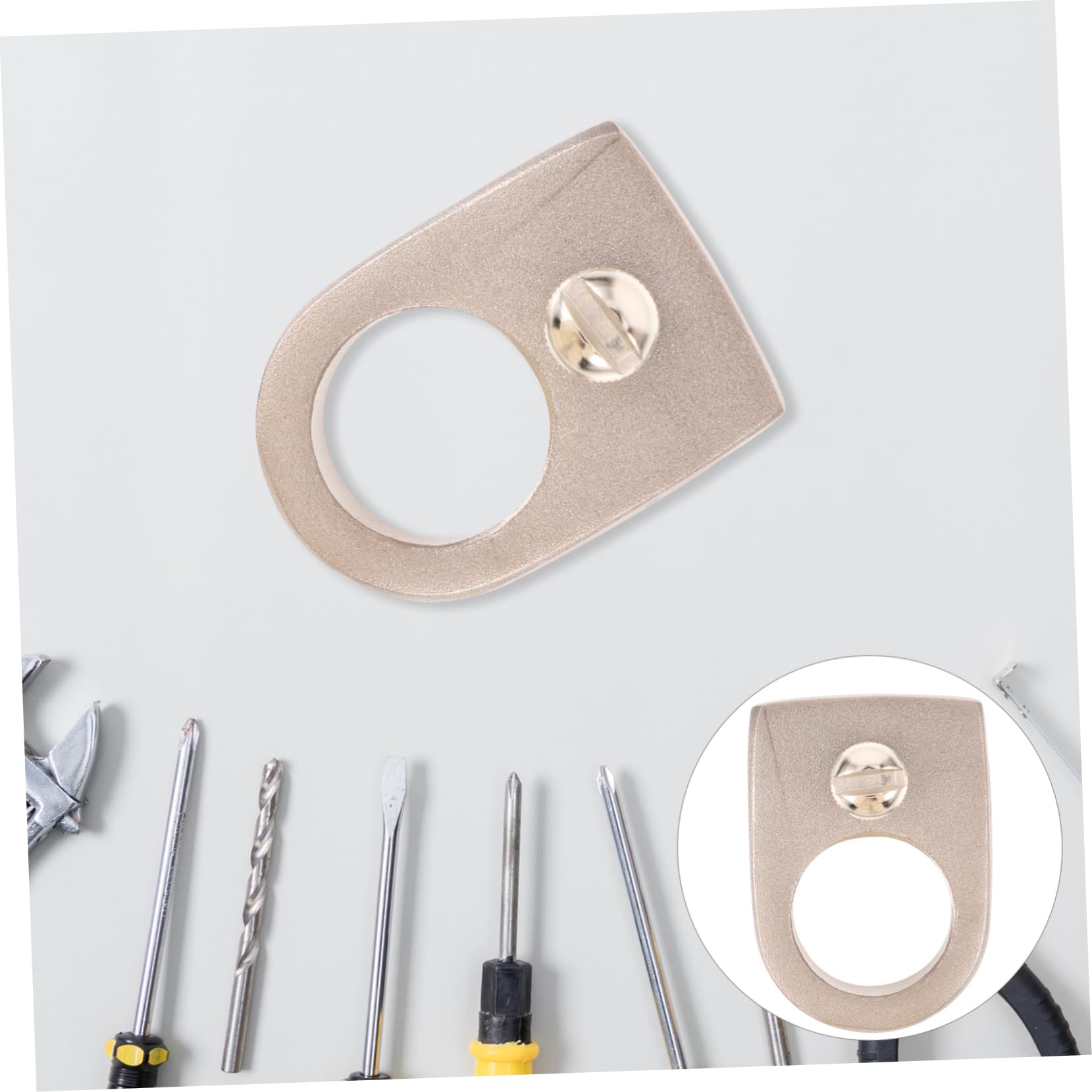 Toddmomy 4pcs Keychain Sling Shot for Adults No Rubber Band Stainless Steel Ring Finger Catapult