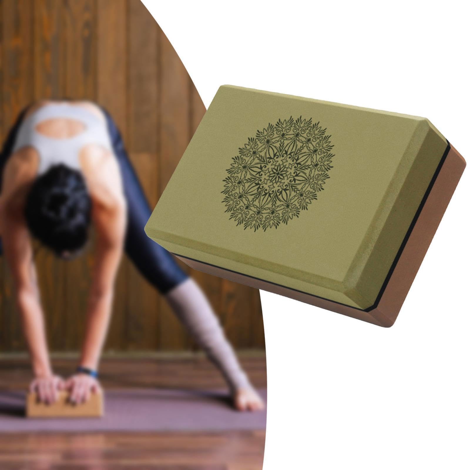 Set di 2 Blocchi Yoga,bicolore mattoncini Yoga in schiuma EVA,leggeri e resistenti,antiscivolo,per Pilates,stretching,meditazione e riabilitazione,Facili da pulire,adatti a principianti e avanzati