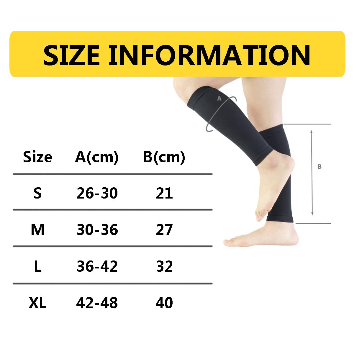 1 Paar Kompressionsstrümpfe Damen Herren Wadenbandage Sport Waden Beinlinge Waden Kompression Stützstrümpfe