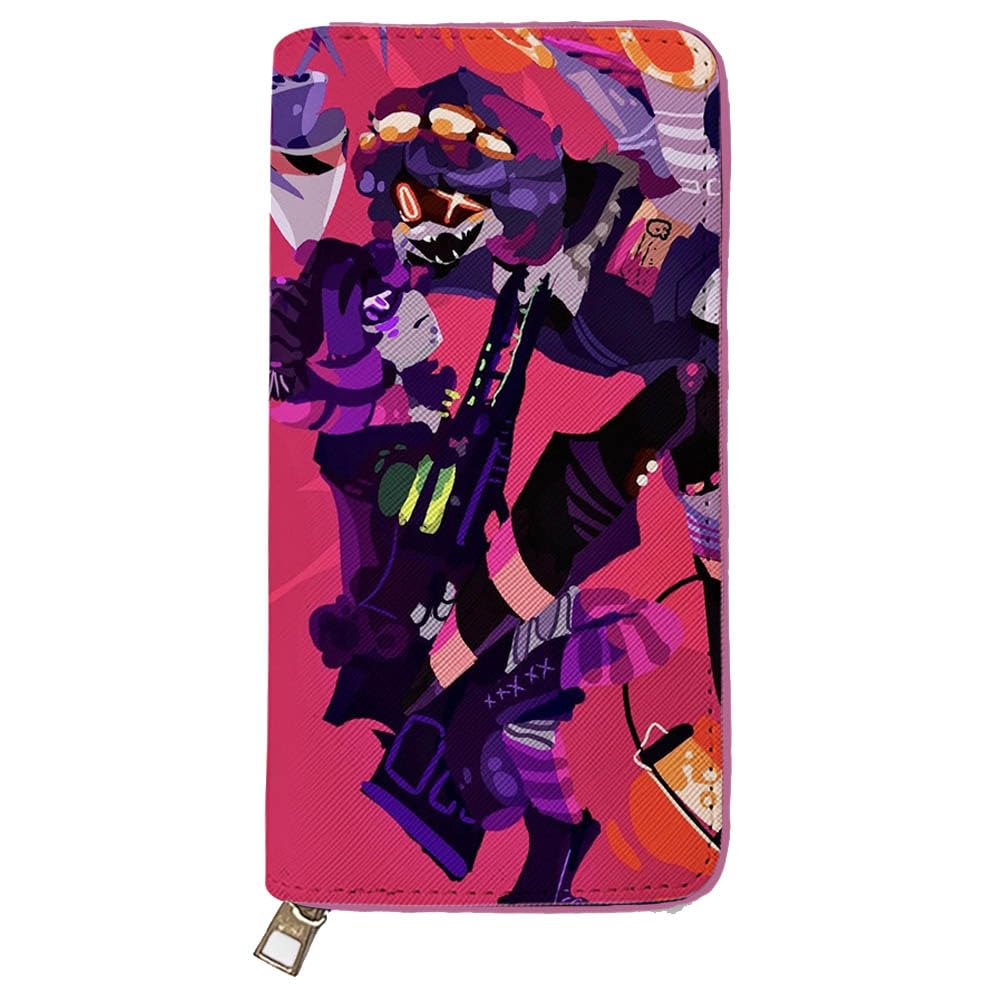 Murders Drones PU Leather Wallet | Stylish Bifold Card Holder Small Purse with Zipper Coin Pocket | Long Style | Multicard Wallets Coin Purse for Cash, Coin, Card, Bill (2)