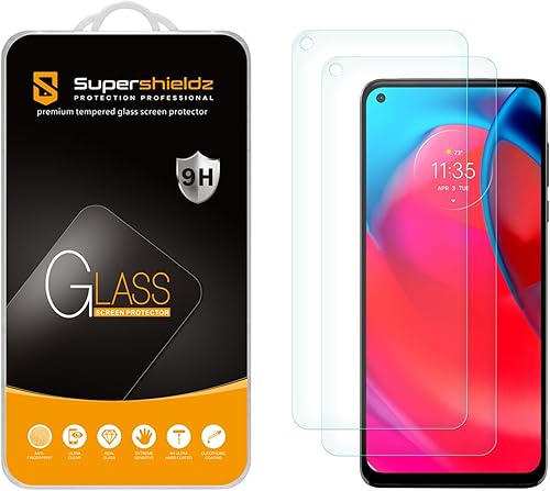 Supershieldz Protector de pantalla de vidrio templado, antiarañazos, sin burbujas, diseñado para Motorola Moto G Stylus 5G (no compatible con el