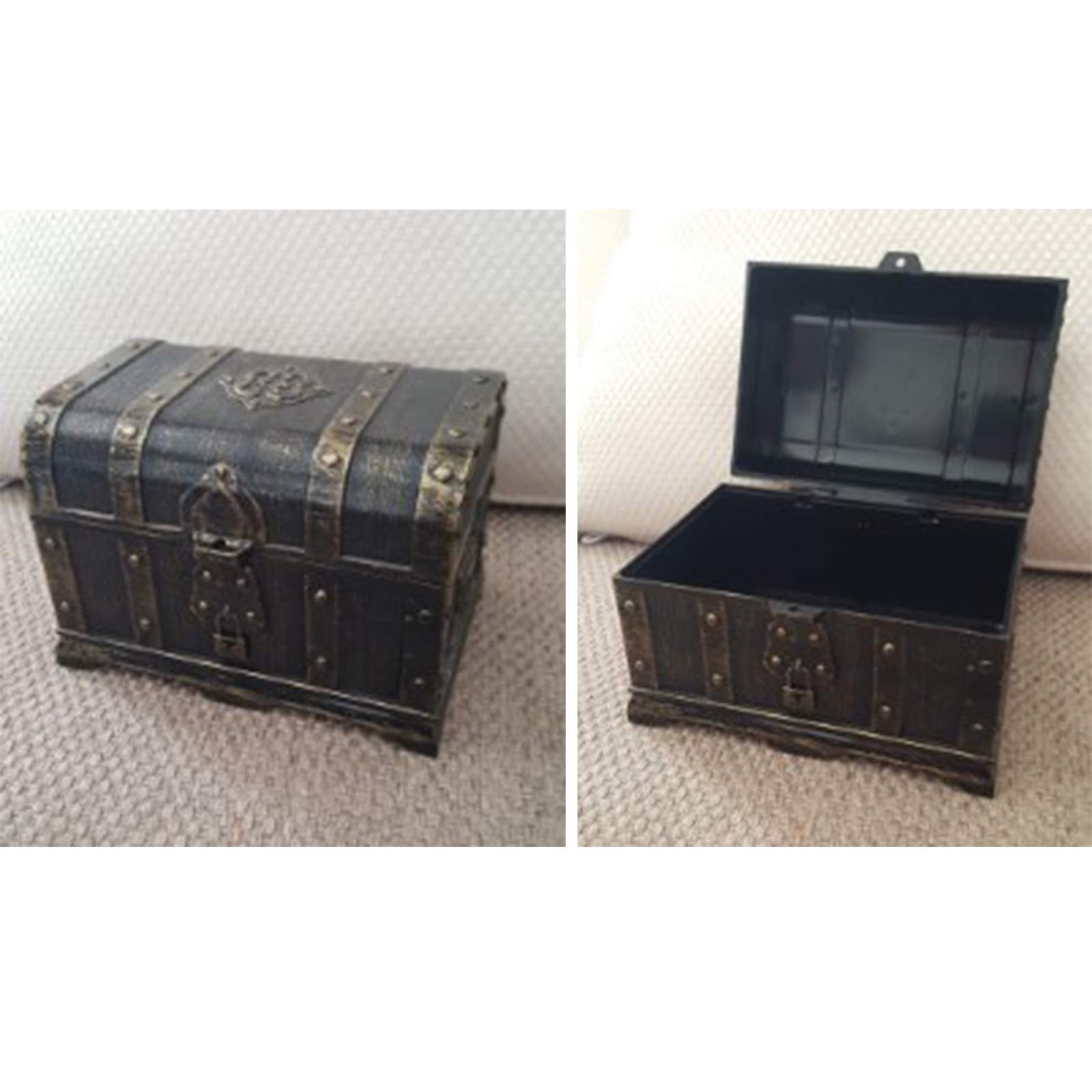 Pirate Treasure Chest Box Toy Antique Pirate Jewelry Box Treasure Chest