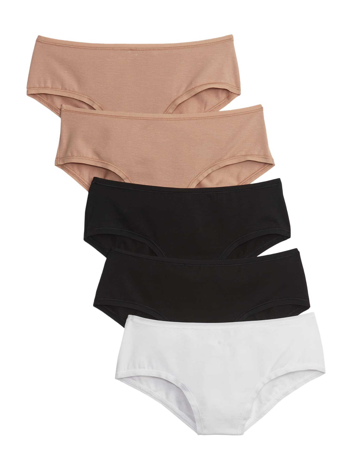 GAP Women's 5-Pack Organic Stretch Cotton Hipster
