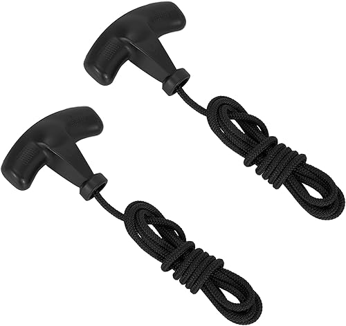 RUTU Juego de 2 cables de tracción de 4.9 pies con mango de arranque de retroceso, aumenta la estructura incrustada, y la cuerda no es fácil de