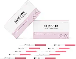 Teste de Gravidez - Detecta o positivo antes do atraso menstrual com a maior sensibilidade do mercado (10 Testes)