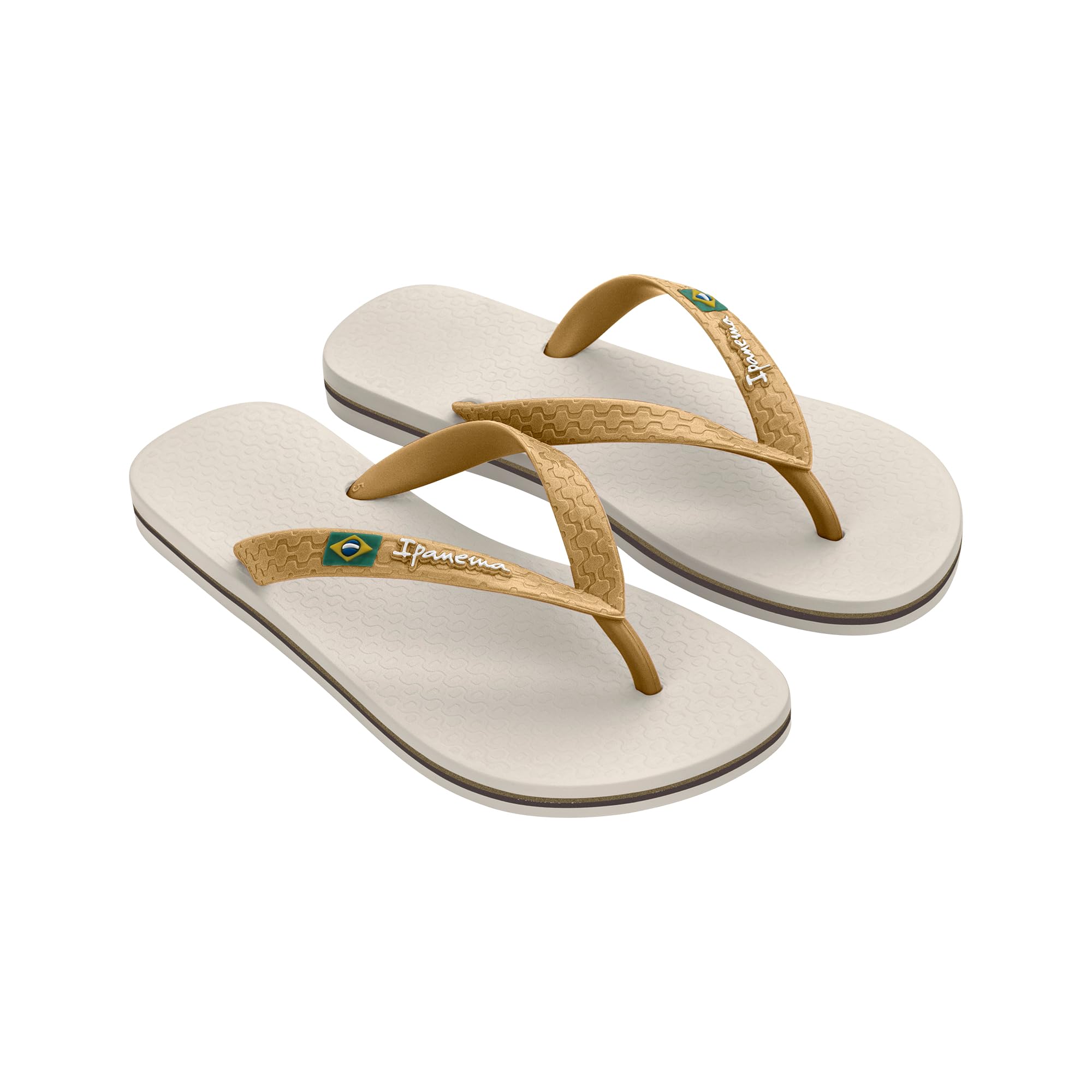 Ipanema Women's CLAS Brazil Ii Fem Toe Separator Sandals, Multicoloured Beige Gold 8010 0, 6.5 UK