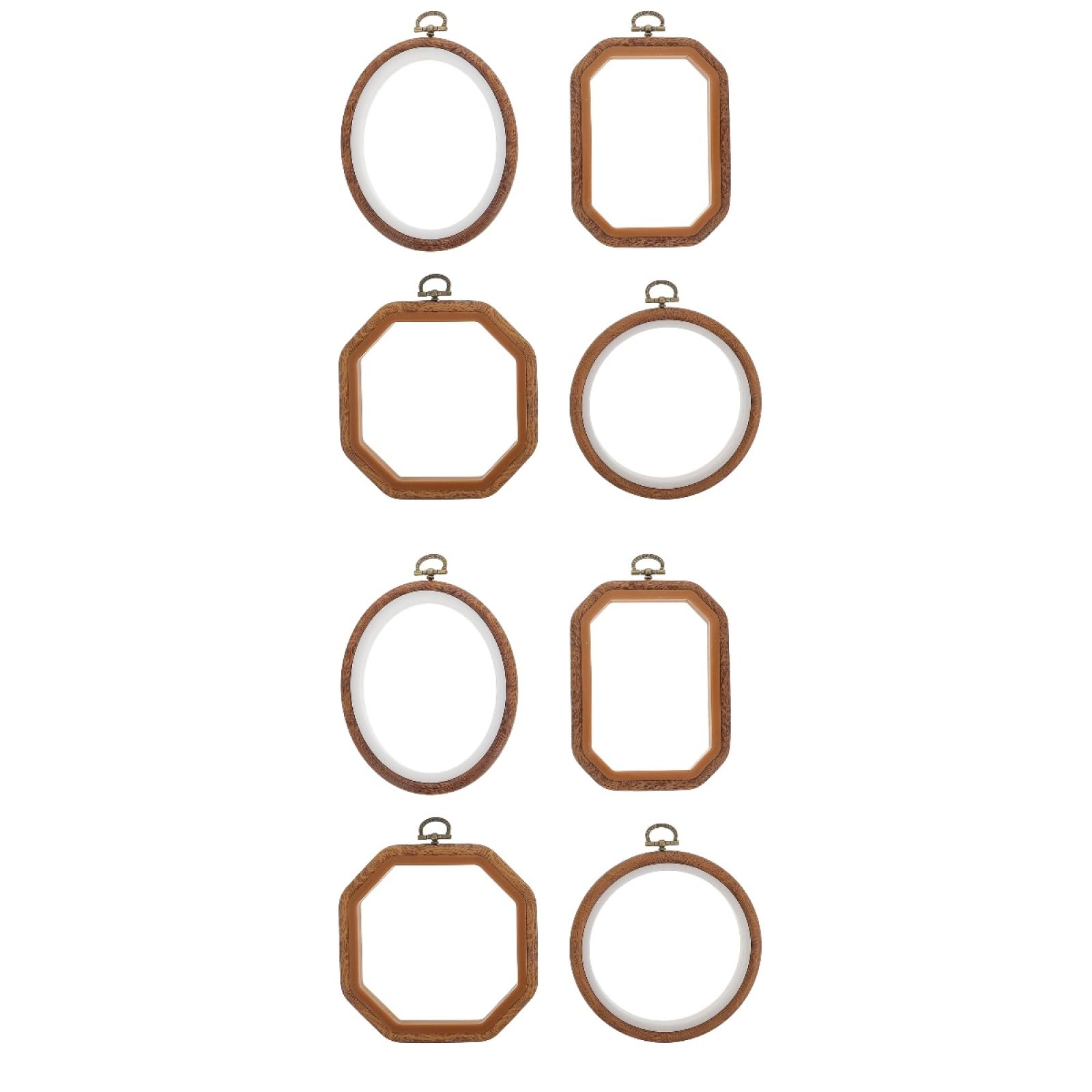Lurrose Marcos De Punto De Cruz De Plástico 5.90X4.72X0.78 Pulgadas Aros De Bordado Herramientas Auxiliares Para Manualidades Y Suministros De Bordado Diy