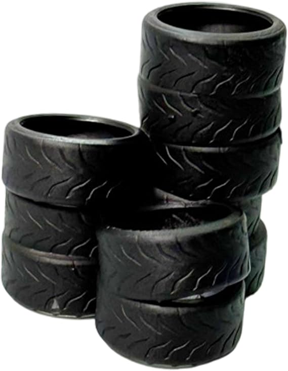 Realistic Micro Resin Miniature Figure for Auto Repair Shop Garage Diorama Accessory 1/64 Scale, Tire Stack