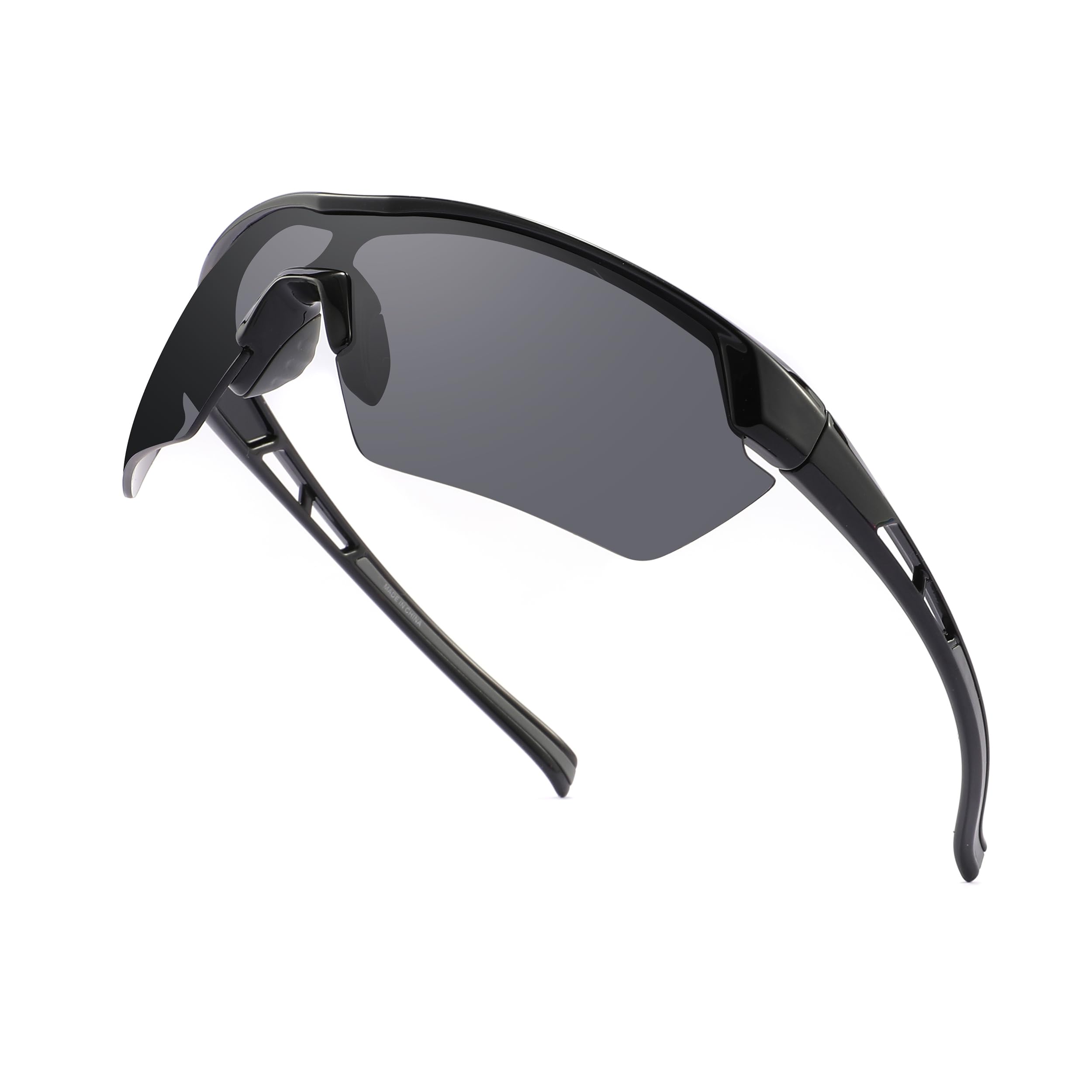 SINSPORT eyewear Occhiali da sole Bambini Occhiali da sole da baseball per bambini Occhiali da sole da ciclismo sportivi leggeri UV400 per ragazzi ragazze 6-8 anni
