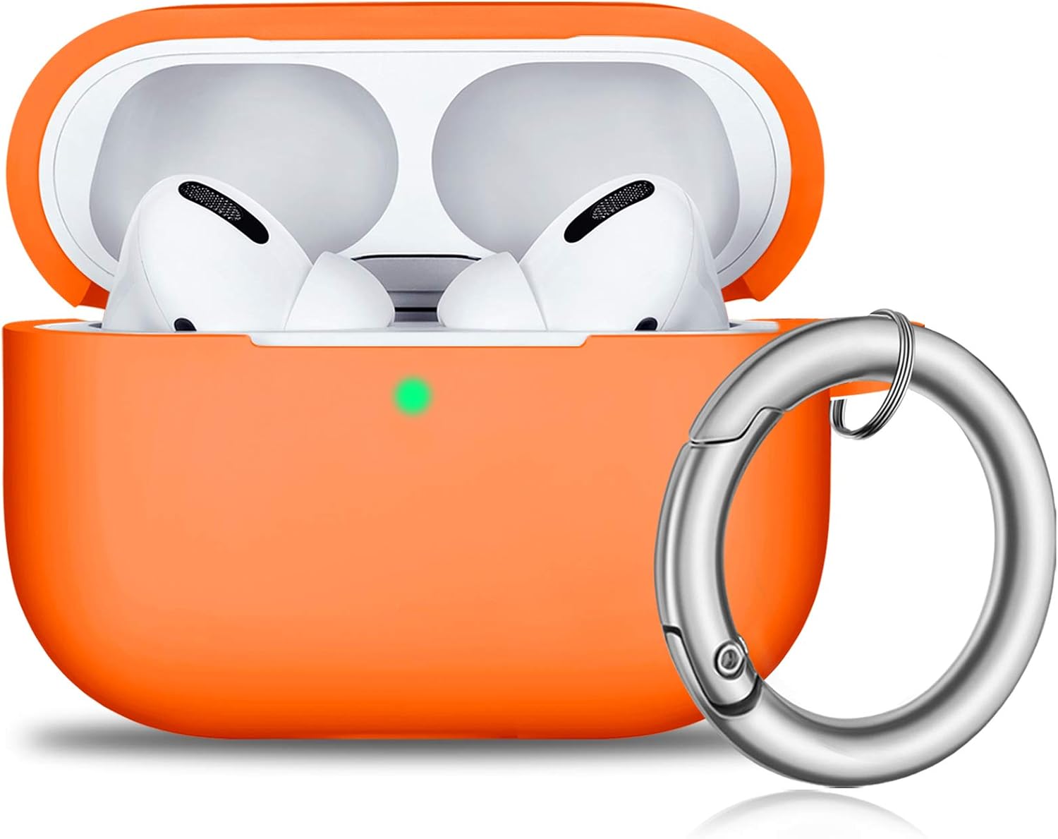 Amazon.com: R-fun AirPods Pro Case Cover with Circle Keychain, Full  Protective Silicone Skin for 2019 Apple AirPods Pro Charging Case-Orange :  Electronics