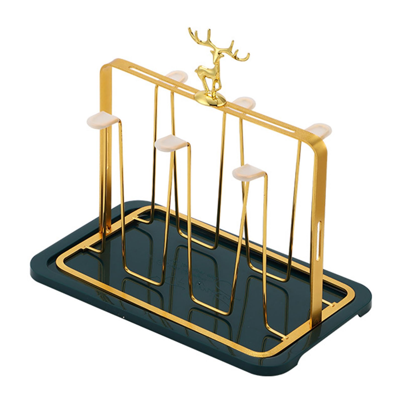 Kalttoy Fashionable Designs Glass Cup Holder with Drainage Functional for Home and Kitchen and Dining Room Organization Sports Bottle Drainer