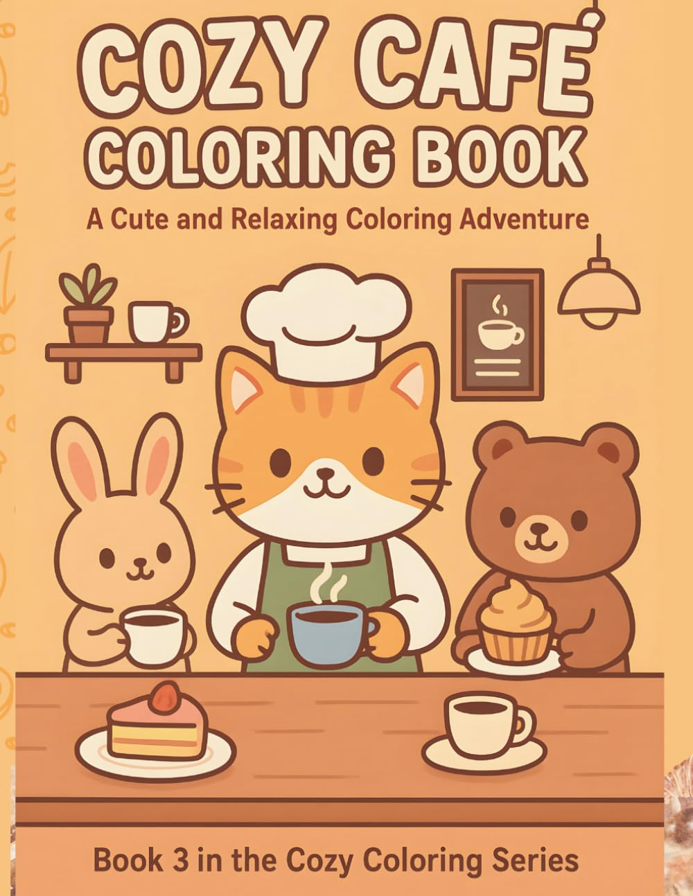 Cozy Café Coloring Book: A Cute & Relaxing Kawaii Coloring Book (Cozy Coloring Series)