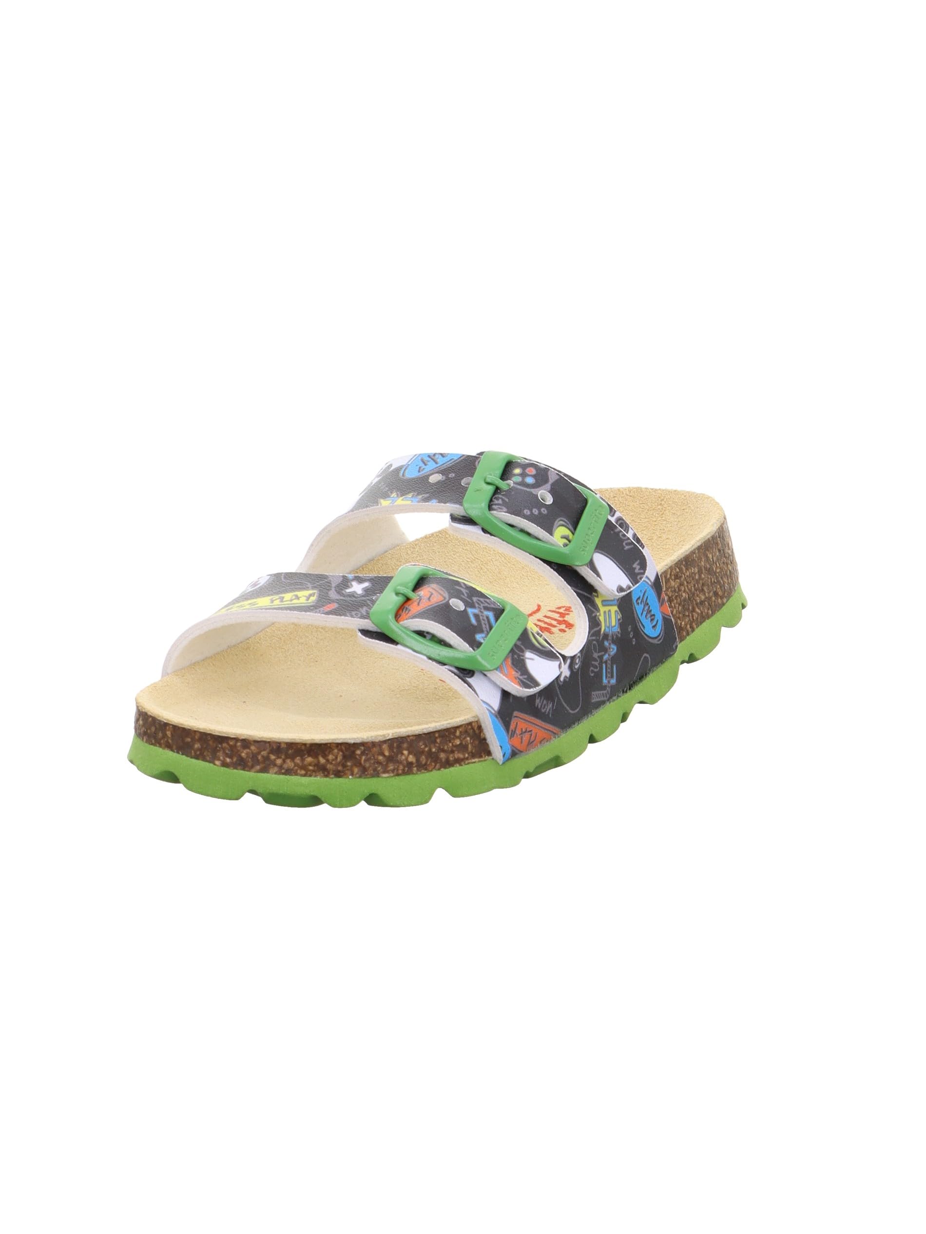 Superfit FUSSBETTPANTOFFEL, Mule, SCHWARZ/MEHRFARBIG 0020,