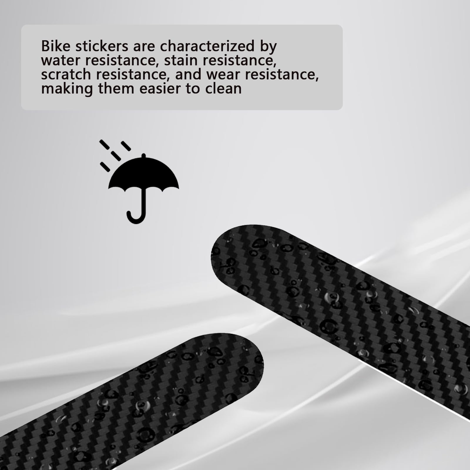 100 Pcs Pegatinas Bicicleta, 5 Sets, Protector Cuadro Bicicleta Impermeable Anti-Rub, Película Protección Pintura, Pegatinas Adhesivas para Bicicleta Montaña Carretera