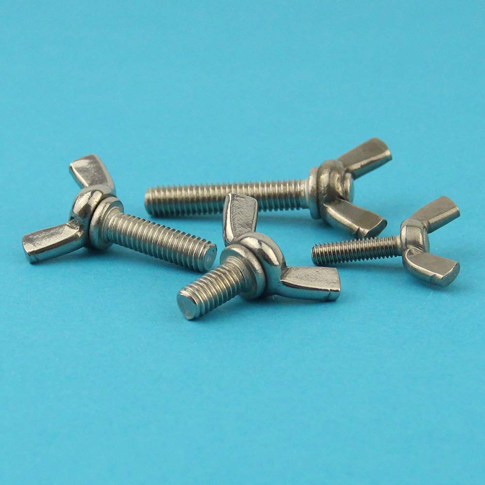 Viti a farfalla americane Forma simile. DIN 316 – Viti filettate in acciaio inox A2 V2A – inossidabile