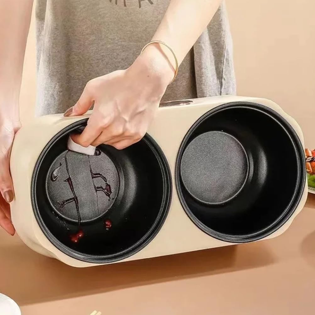1200W Niezależny Podwójny Sterowany Garnek Gorący, z Wstępnie Ustawionymi Programami, Wielofunkcyjny Elektryczny Garnek Kuchenny, do Gorącego Garnka/Ramen