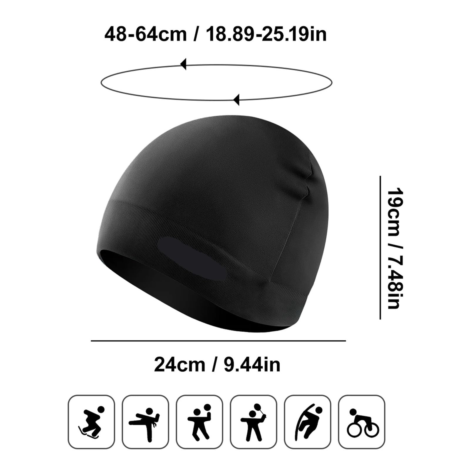 Cappello sportivo da corsa invernale caldo 2 pezzi for uomo e donna antivento escursionismo fitness morbido per Ciclismo(GRAY)