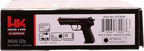 Miniatura 7 de Elite Force HK Heckler & Koch HK45 0.236 in BB Pistola Airsoft, HK45 Pistola de Airsoft