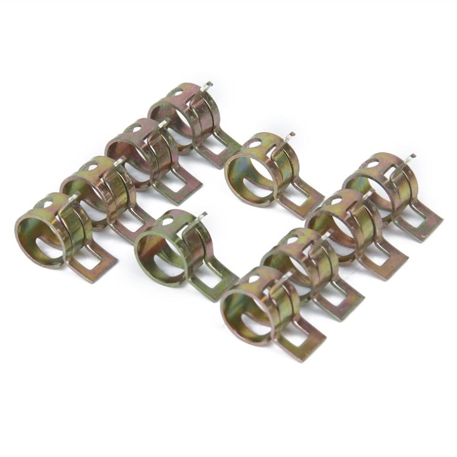 DIY drewniany zacisk narzędziowy nowy 10 szt. 6-15 mm sprężynowy typ opaski paliwowej wąż próżniowy silikonowy zacisk do rur stalowe ocynkowane zaciski zacisk do obróbki drewna (rozmiar: 7 mm)
