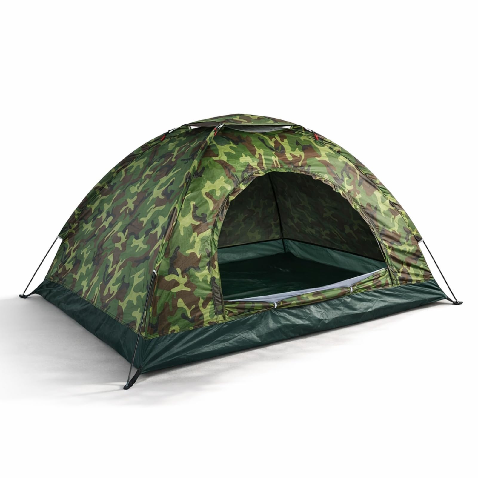 Socobeta Tenda Mimetica da Campeggio per 2 Persone, 3 Stagione, Impermeabile, con Rete Anti-Insetti, Portatile e Leggera