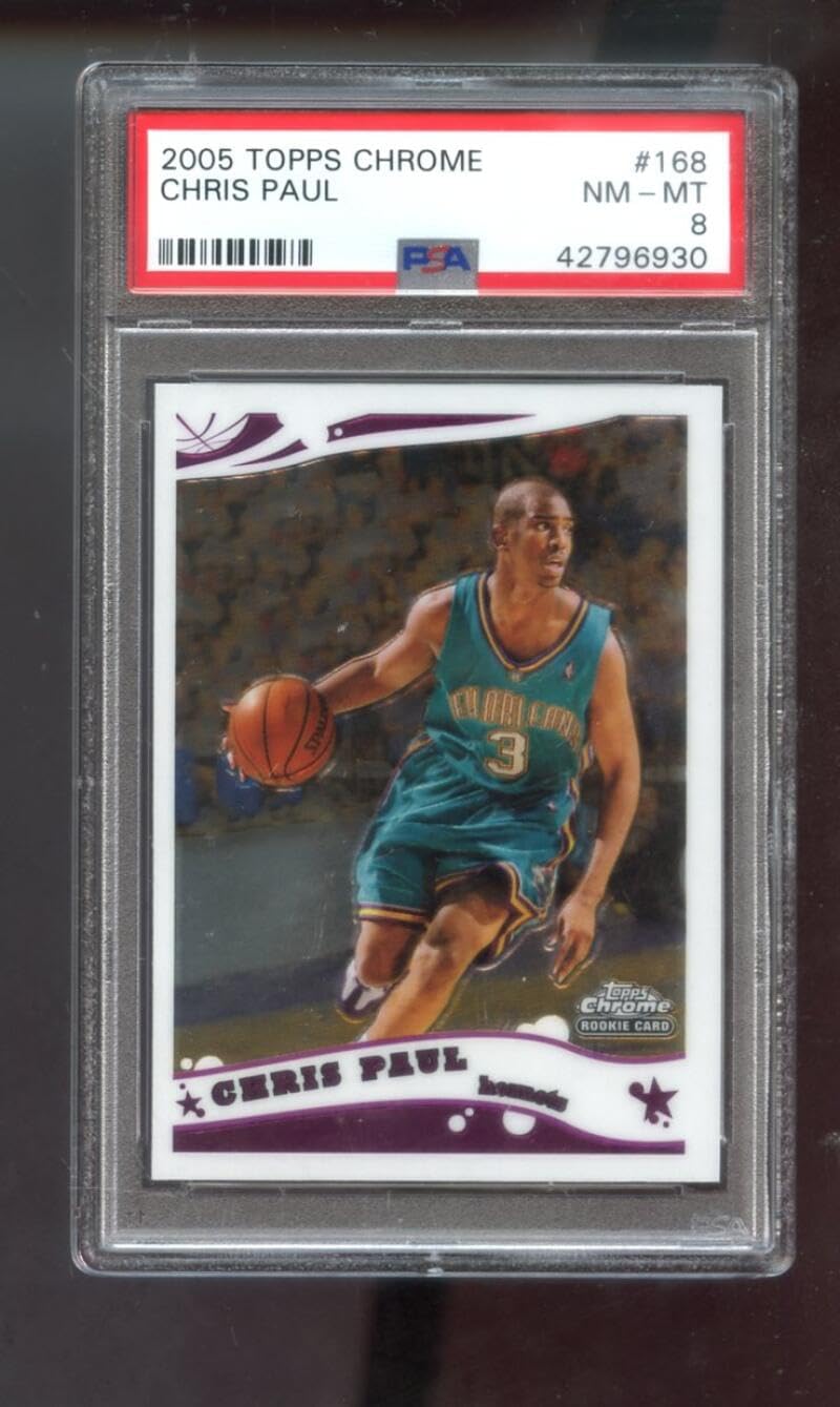 2005-06 Topps Chrome #168 Chris Paul ROOKIE RC PSA 8 Graded Basketball Card NBA 05-06 New Orleans Hornets 2005-2006