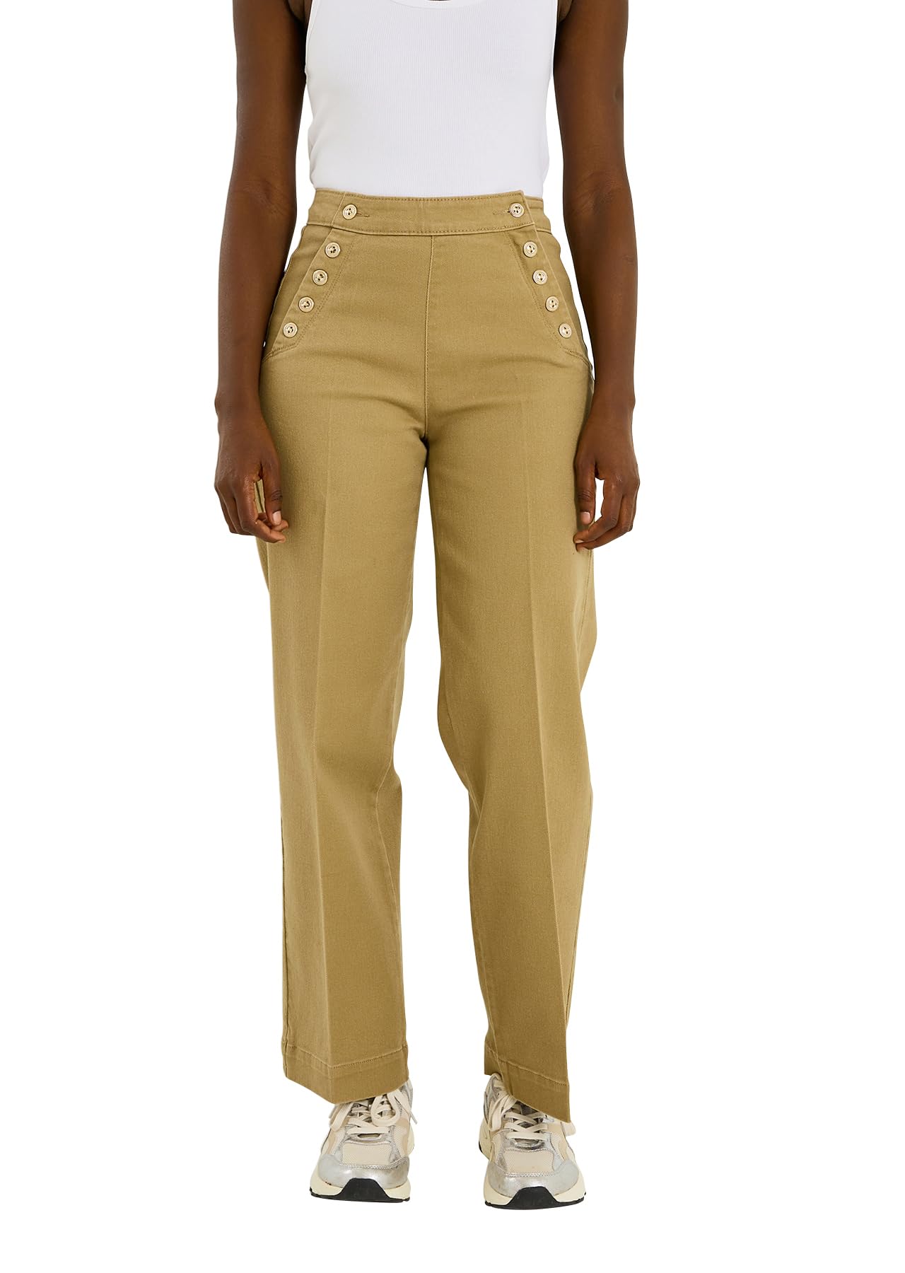 Grain de Malice Jean Flare à Pont Pompon F02 Femme
