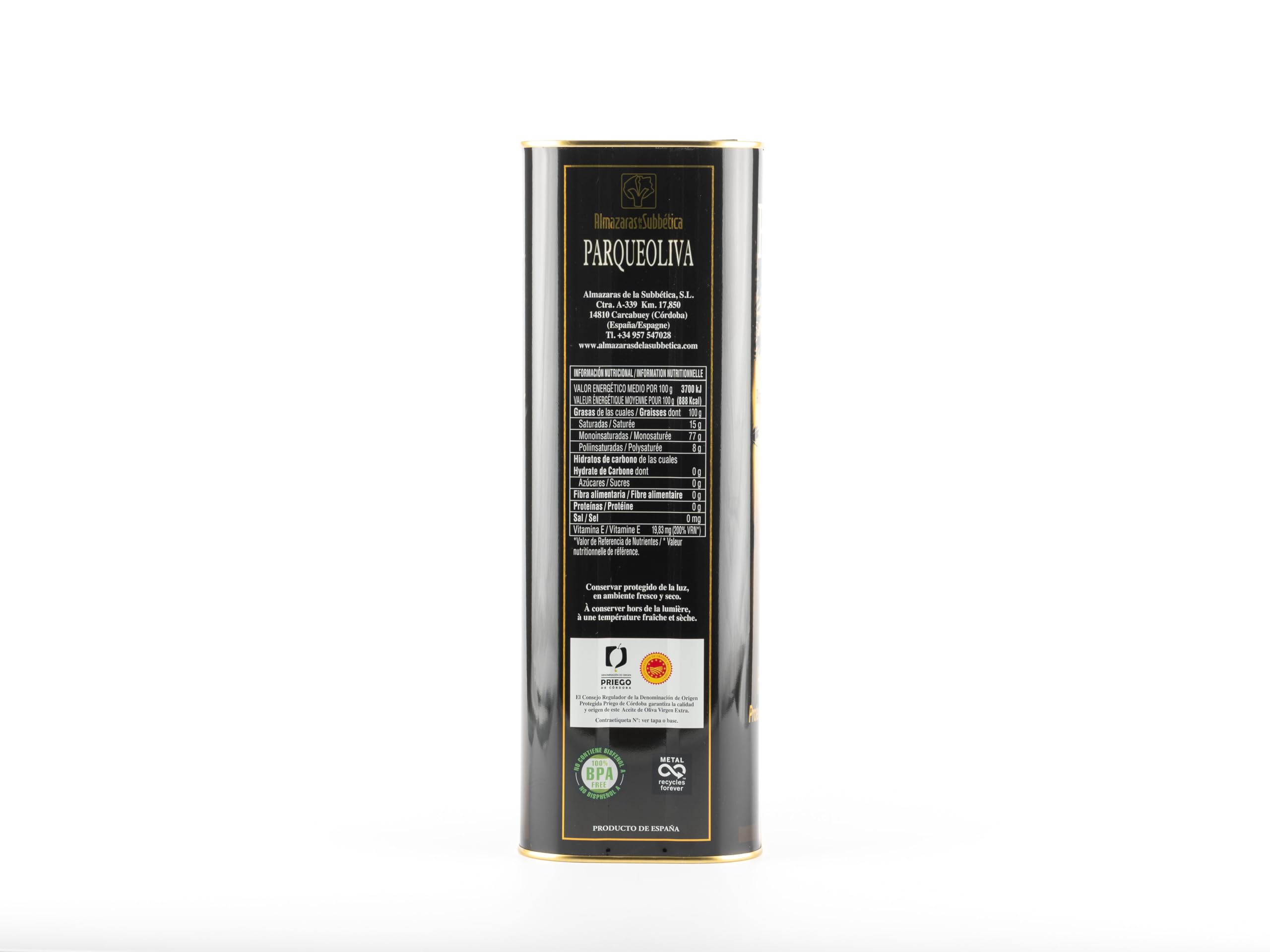 PAQUEOLIVA – Aceite de Oliva Virgen Extra 5L | DOP Priego de Córdoba | Sabor Intenso y Equilibrado | Coupage de Variedades Seleccionadas | Ideal para Uso en Crudo y Cocina Profesional Gourmet