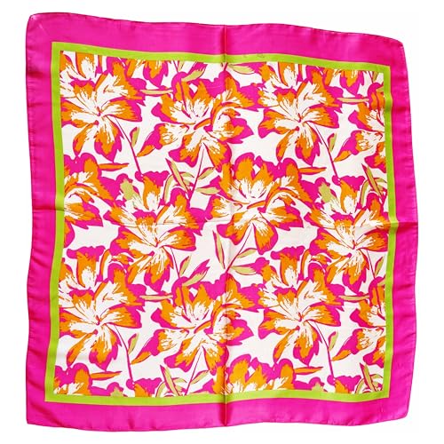 Luxurious Silk Feeling Scarf, Elegant Satin Square Head Scarf for Women, Versatile Hair Wrap Accessory