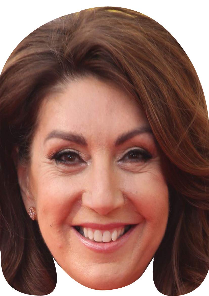 FoxyPrinting Jane Mcdonald Tv Movie Star Celebrity Cardboard Party Face Mask Fancy Dress