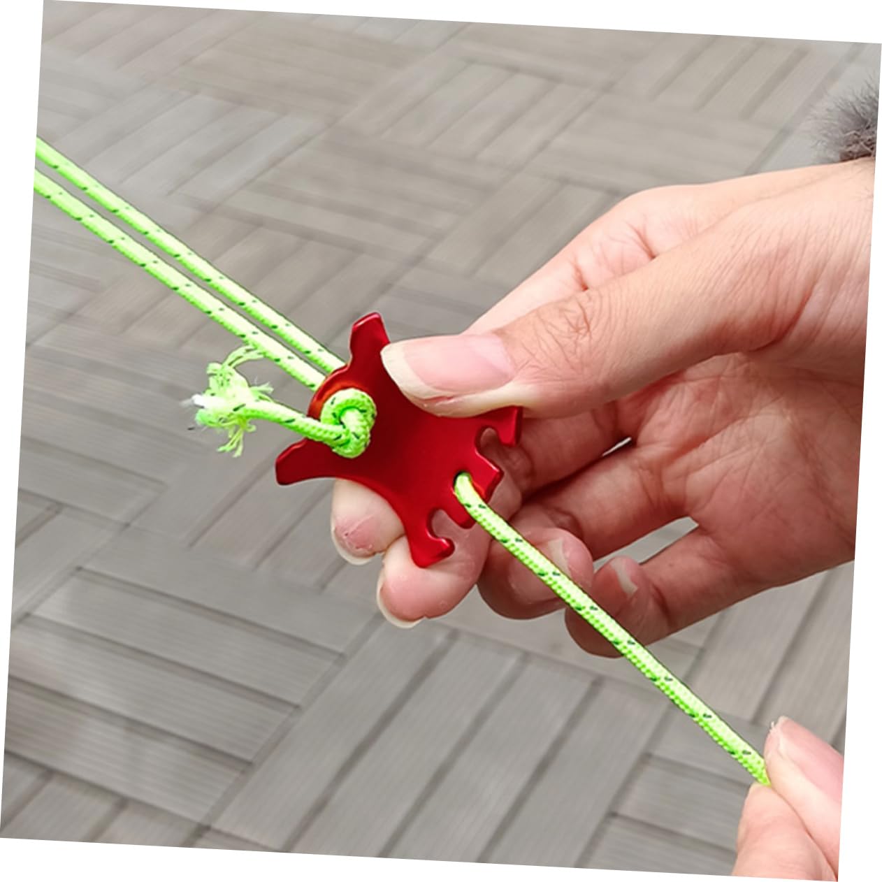 Toddmomy Ajusteurs De Corde Portables Boucles De Corde Intelligentes Rouges pour Pique- en Alliage D'Aluminium Multifonction