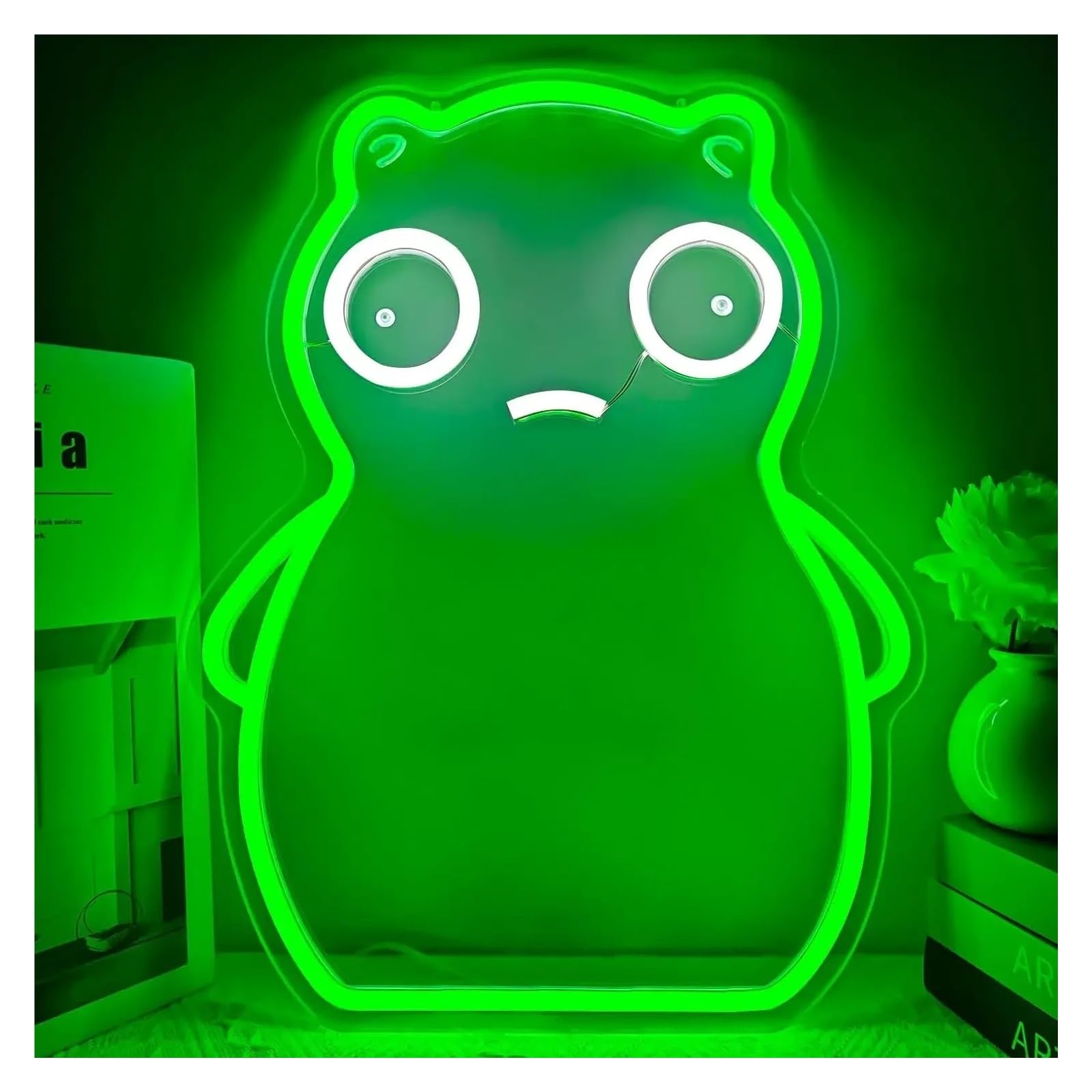 RONGCH Hanging Art Signs Cartoon Neon Sign Wall Decoration for Bedroom Gameroom Livingroom Birthday Party 30X40cm