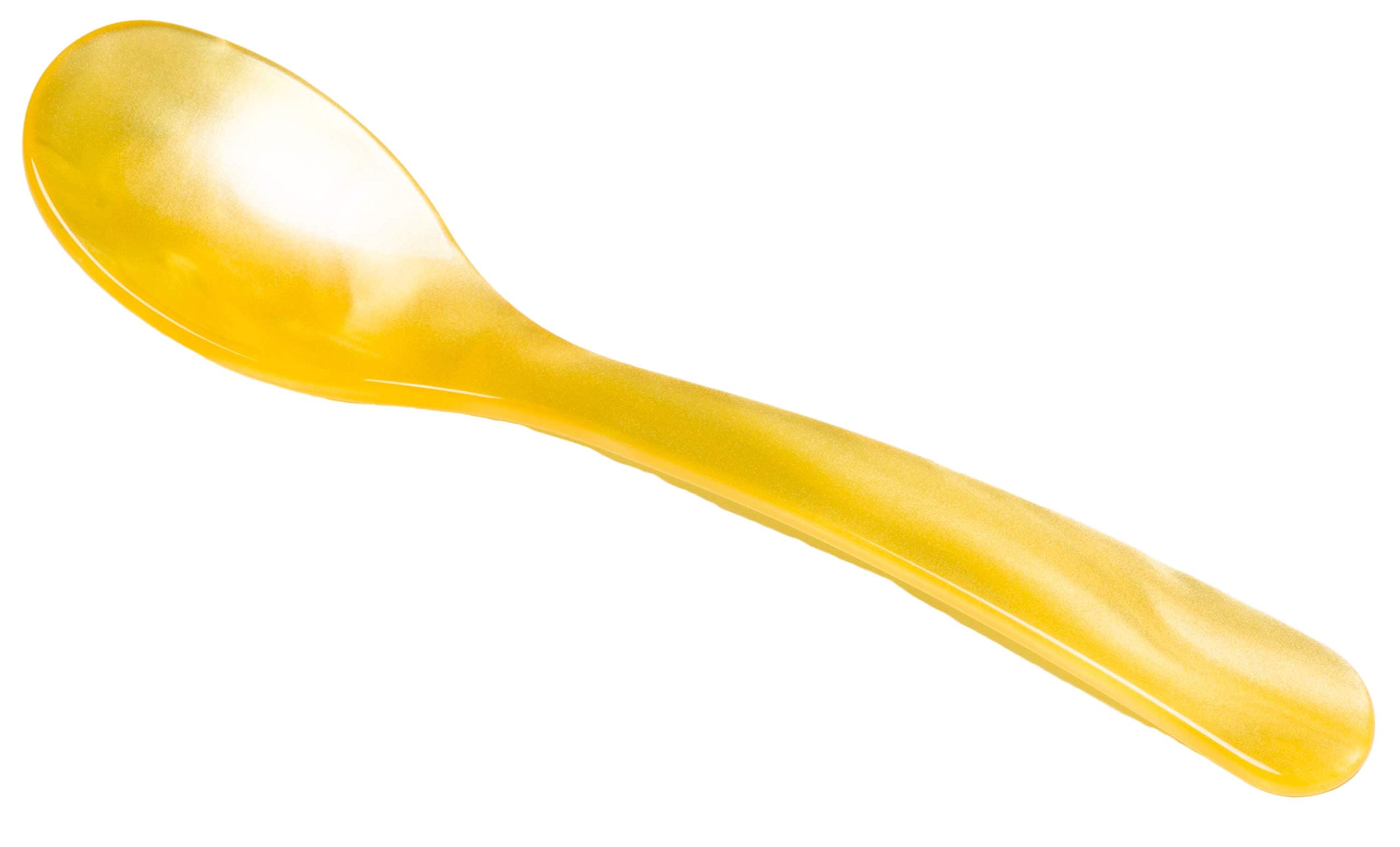 Set 6 Cucchiai In Vetro Acrilico Heim S&ouml;hne - Effetto Madreperla 12.2cm | Per Uova, Dessert E Colazione