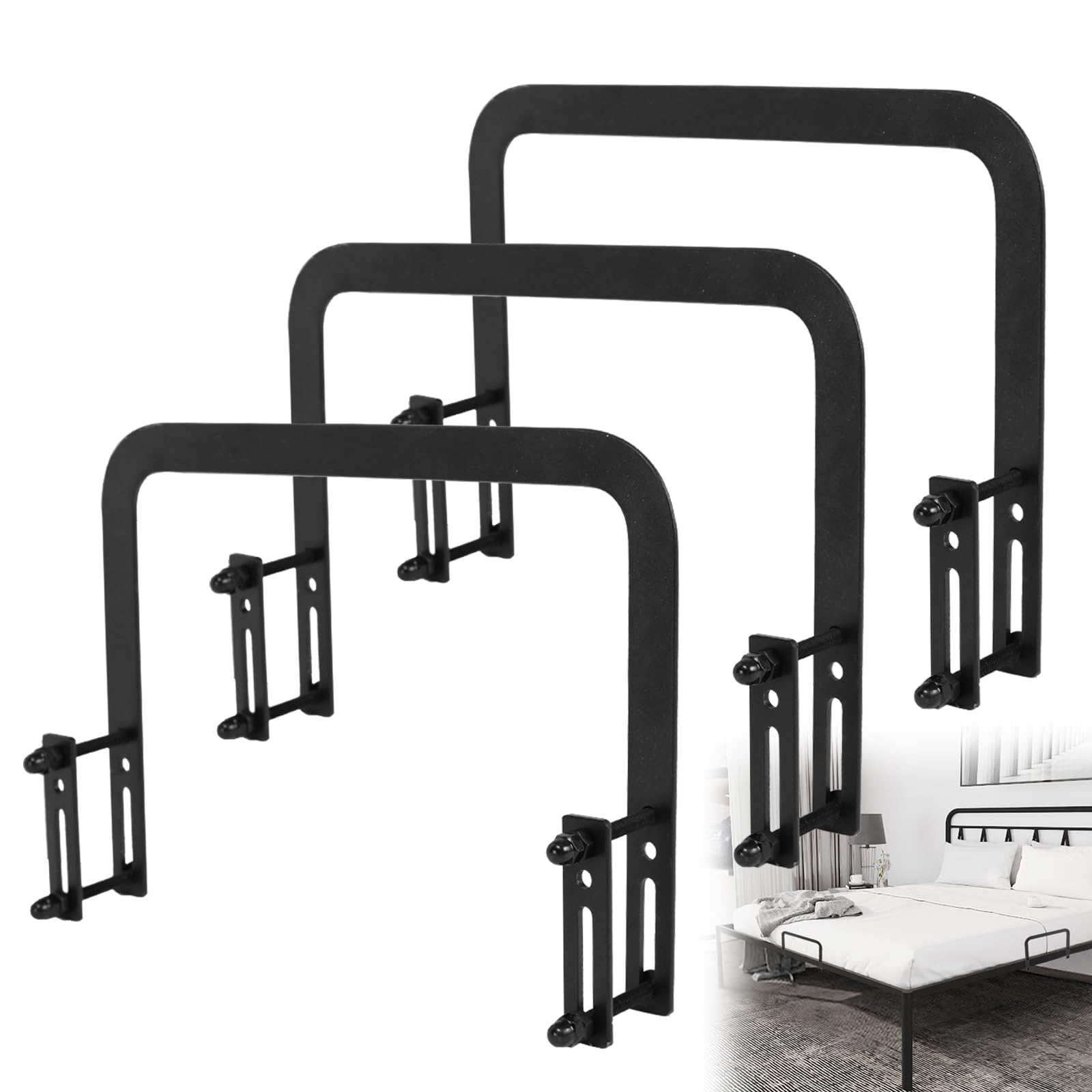 Rioychan Mattress Retainer Bar Keep Mattress Stopper from Sliding,Non Slip Bed Slide Stopper to Prevent Sliding Holder in Place Gripper Gaskets for