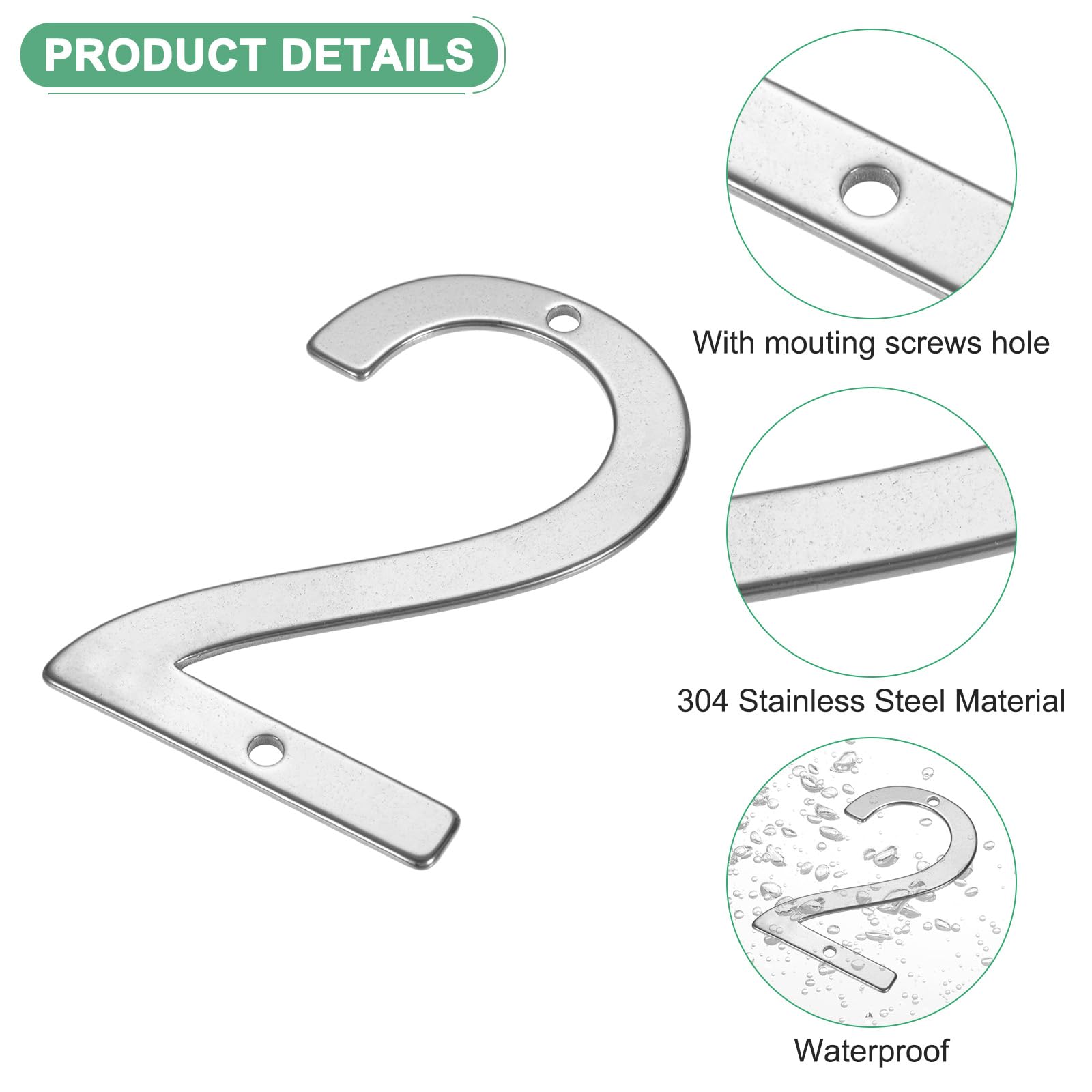 M METERXITY 1-Pack House Number - Image 2