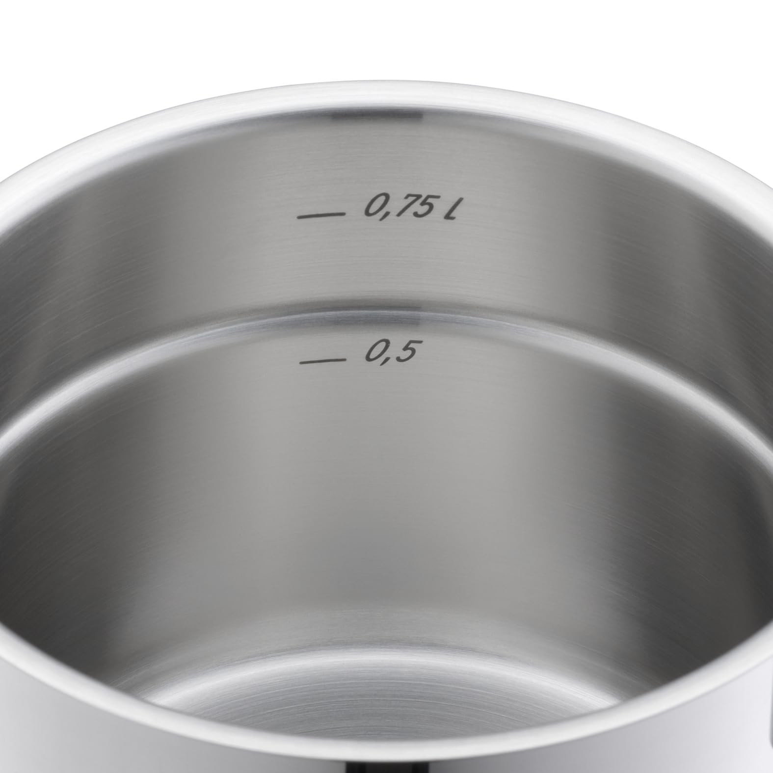 Silit Extra Cook Kochgeschirr-Set 4-teilig, Kochtöpfe 12/14 cm mit Glasdeckel, Innenskalierung, breiter Schüttrand, Crominox-Edelstahl, kleine Portionen, platzsparend stapelbar, tropffrei