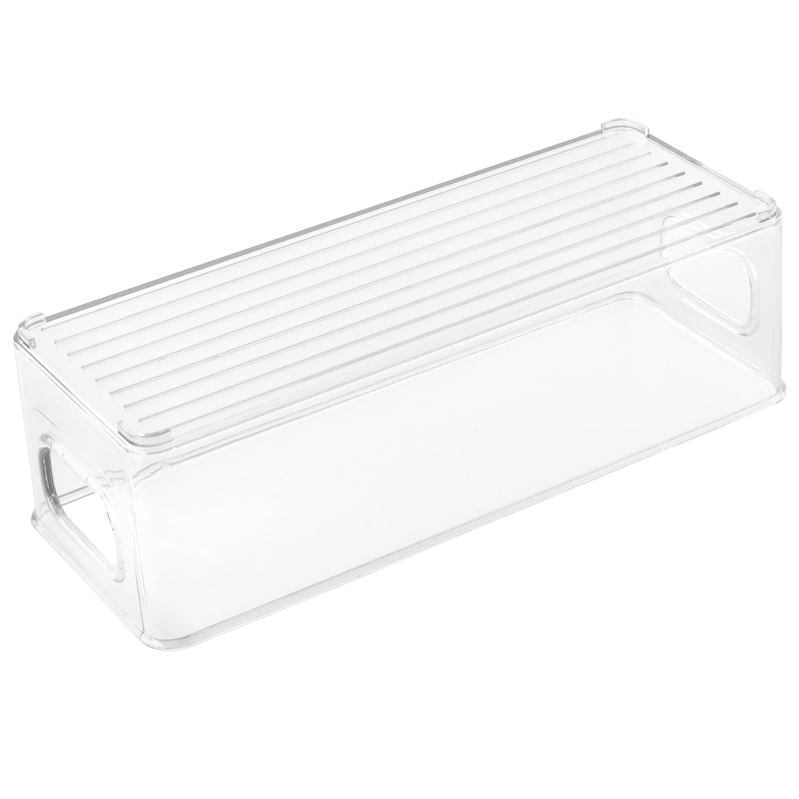 SINJEUN 8 organizer per frigorifero, contenitori con manici, contenitori trasparenti per alimenti, per cucina, frigorifero, credenza