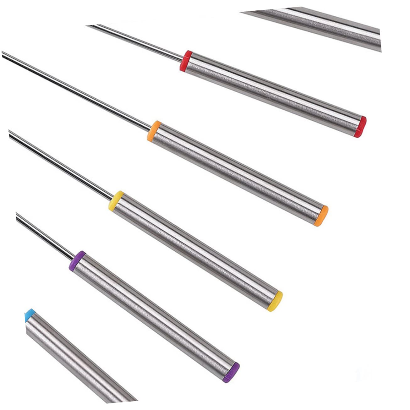 COLLBATH 6pcs Fondue Fork Marshmallow Roasting Sticks Silverware Cutlery Forks Raclette Fondue Skewers Hot Dog Smores Skewers Chocolate Fondue Sticks Chocolate Forks Grill Forks Food Sticks